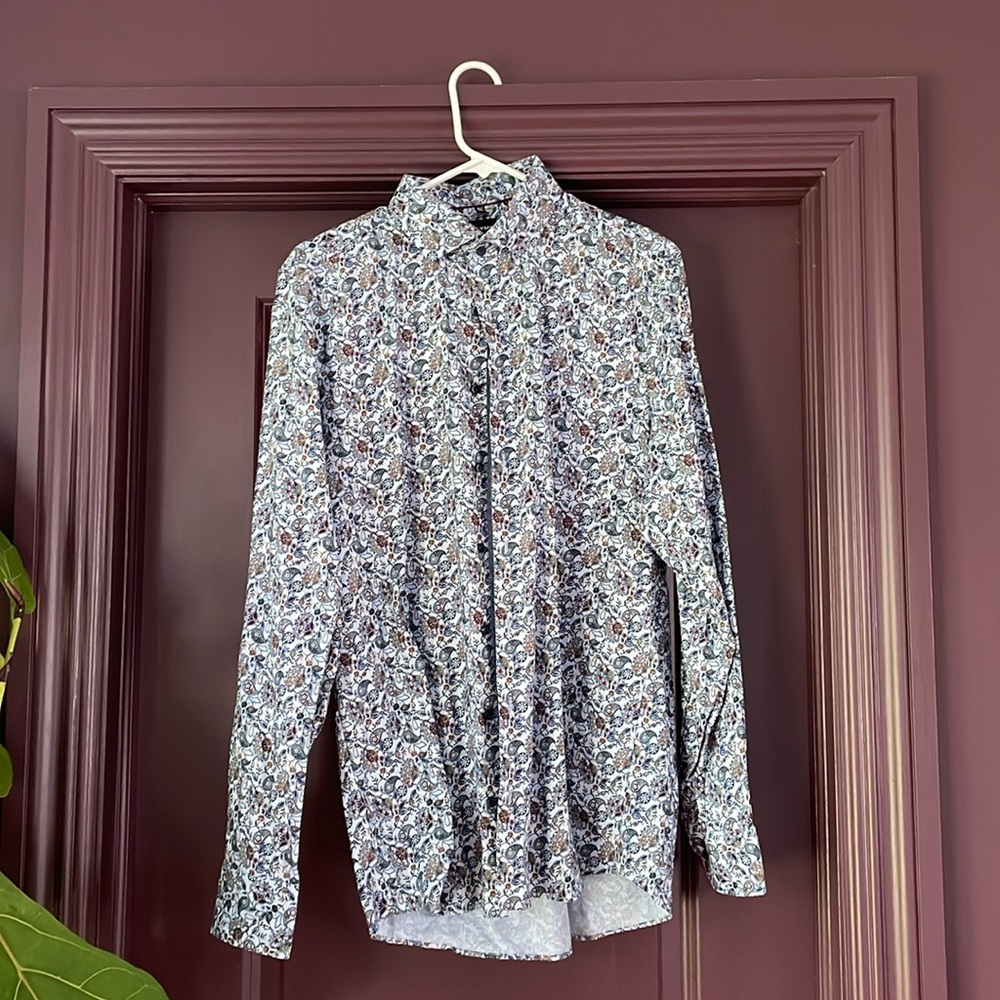 Olymp level 5 paisley button down